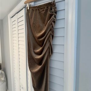 Chic Asymmetrical Brown Skirt